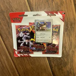Pokemon TCG Destined Rivals 3- Pack Hanger w/ Kangaskhan - Image 3
