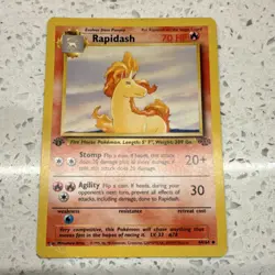1999 Pokemon Rapidash 1st Edition Jungle 44/64 Uncommon 70 HP WOTC English - Image 1