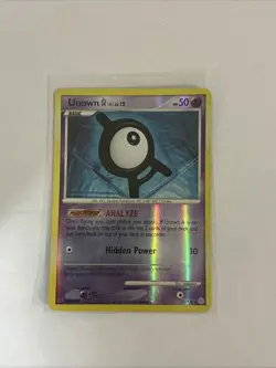 Pokemon TCG Unown a Diamond & Pearl 65/130 Reverse Holo Uncommon - Image 1