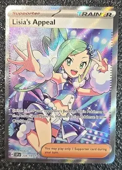 Pokemon TCG Lisia's Appeal 234/191 Full Art Surging Sparks 2025 NM - Image 2