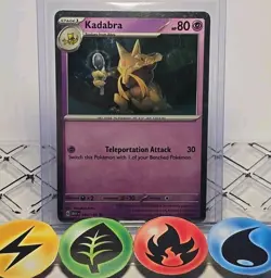 Pokemon TCG Kadabra 064/165 Scarlet And Violet 151 Cosmos Holo 2023 NM - Image 1