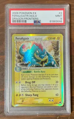 2006 Pokemon Ex Feraligatr Dragon Frontiers #2 PSA 9 - Image 1