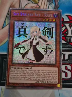 Yugioh - Sky Striker Ace - Raye RA05-EN093 Starlight Rare Near Mint In Hand - Image 1
