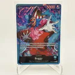 Buggy OP09-042 Leader | One Piece TCG - ST25 Blue Buggy English — Foil NM - Image 1