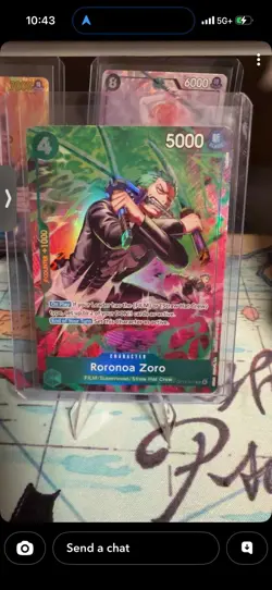 One Piece OP15 Roronoa Zoro OP13-037 TR Foil - (Treasure Rare) English - Image 1