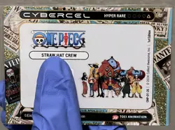 Cybercel One Piece Series 1 Hyper Rare Straw Hat Crew - Unscanned - Image 2