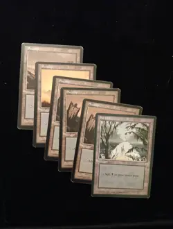 6X 1990s Magic the Gathering MTG Swamp Land Cards- Six Cards LP Brom/Shuler - Image 1