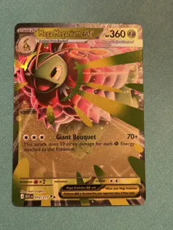 Mega Meganium EX Pokemon TCG Foil Card 010/217 Mega Evolution Star EX - Image 1