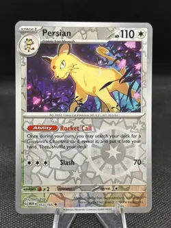 Pokemon Card 151 Reverse Holographic Persian 053/165 Near Mint - Image 1