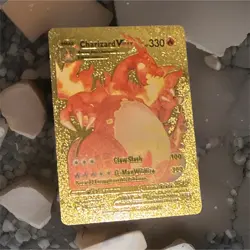 Pokemon Charizard VMAX Gold Foil Metal English 330 HP VMAX Card - Image 1