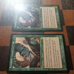 Mtg x2 Symbiotic Wurm x2 LP Onslaught Wurm Creature Rare - Image 2