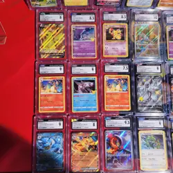 Lot Of 21 Cracked/Damaged CGC Pokemon Cards TCG BULK - Image 2