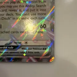 Pokemon Meowth EX 062/088 POR Holo Rare Basic Card Nintendo English 2026 - Image 3