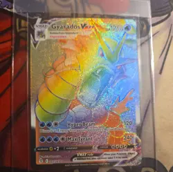 Pokemon Gyarados VMAX Secret Rare Full Art Holo 207/203 Evolving Skies Card - Image 1