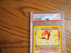 Pokemon 2002 1st Edition Neo Destiny Light Flareon card, PSA 9 - Image 2