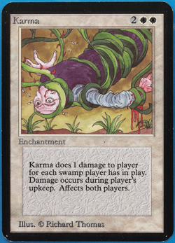 Karma Alpha NM White Uncommon MAGIC THE GATHERING MTG CARD (ID# 501345) ABUGames - Image 1