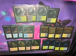 JPN Retro Foil Fetch Set (20) Tarn Verdant Arid Marsh Misty JPN MH2 MTG Magic - Image 1