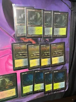 JPN Retro Foil Fetch Set (20) Tarn Verdant Arid Marsh Misty JPN MH2 MTG Magic - Image 3