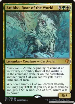 Arahbo, Roar of the World [C17 - 35] - LP [Foil] TCG MTG - Image 1
