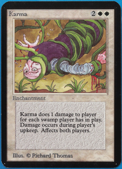 Karma Alpha NM White Uncommon MAGIC THE GATHERING MTG CARD (ID# 501344) ABUGames - Image 1