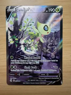 Celebi v 245/264 Alt Art Ultra Rare Fusion Strike 2021 Pokemon - Image 1