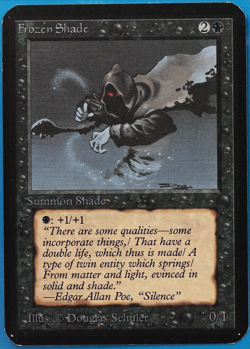 Frozen Shade Alpha NM Black Common MAGIC GATHERING CARD (ID# 501343) ABUGames - Image 1