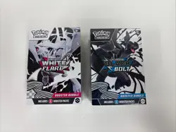 Pokemon Black Bolt and White Flare Booster Bundle Set of 2 FACTORY SEALED NEW - Image 1