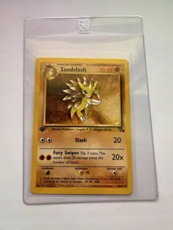 1ST EDITION Sandslash Fossil 41/62 Mint Condition Pokemon TCG WotC 1999 - Image 1