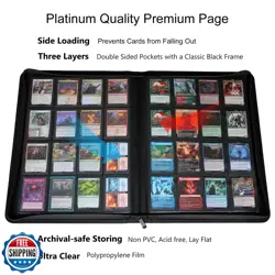 Rieton 16 Pocket 1000+ Pockets Card Binder, Large Ringless Side Loading Pocke - Image 4