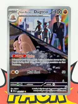 Team Rocket's Dugtrio Illustration Rare Pokemon TCG Ascended Heroes 239/217 - Image 1