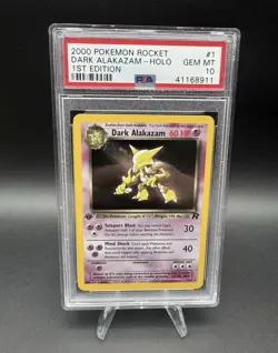 Pokemon Dark Blastoise & Alakazam Team Rocket 1st Edition Holo Rare PSA 10 - Image 3