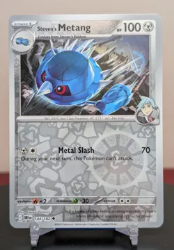 Pokemon Steven's Metang #144/182 English DRI Destined Rivals Reverse Holo - Image 1