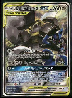 2019 Pokemon Sun & Moon Promo Lucario & Melmetal GX SM192 - Image 1