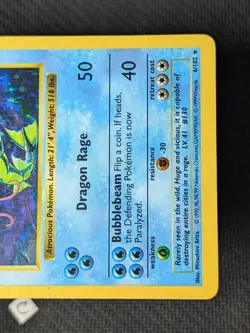 Gyarados 6/102 - Base Set Shadowless Holo Rare Pokemon TCG MP - Image 5
