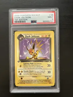 Pokemon Dark Jolteon 1st Edition 38/82 PSA 9 - Image 1
