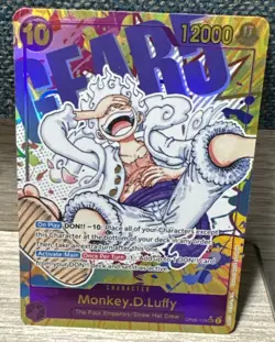 One Piece TCG OP05-119 Monkey D. Luffy Gear 5 Parallel SEC Alt Art English - Image 1