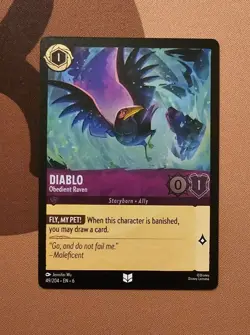 Lorcana Diablo - Obedient Raven (Cold Foil) x1 NM from Azurite Sea - Image 1