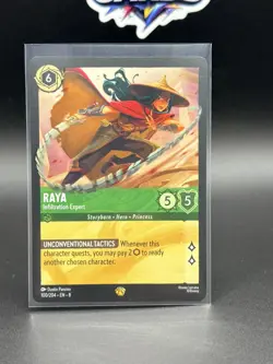 Disney Lorcana Reign of Jafar Raya - Infiltration Expert 100/204 Reg Legendary - Image 1
