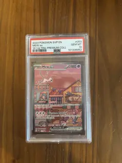 Pokemon Card Mew EX 053 Full Art 151 PSA 10 Black Star Promo - Image 1