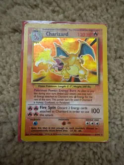 Charizard 4/102 Base Set Holo 1999 WOTC Pokemon Card – MP Condition – Authentic - Image 1