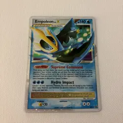 Pokemon BLACK STAR PROMO EMPOLEON LV X #DP11 HOLO FOIL CARD - Image 1