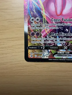 Pokemon Mew VMAX Alternate Art Holo Rare Card 269/264 Swsh08: Fusion Strike - Image 4