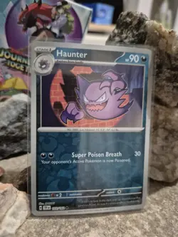 pokemon Cards Haunter Stage1 Holo 1pcs+1pcs Sleeve 2024 #103/162 - Image 1