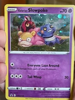 POKEMON GALARIAN SLOWPOKE SWSH126 PROMO COSMOS HOLO NM CARD - Image 1