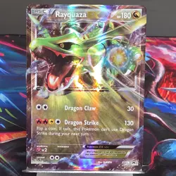 Pokemon Rayquaza EX XY73 Promo Full Art Holo 180 HP XY Set Dragon Basic Card - Image 1