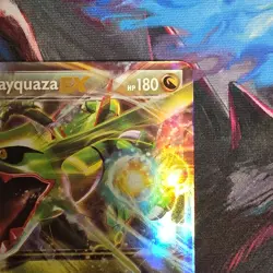 Pokemon Rayquaza EX XY73 Promo Full Art Holo 180 HP XY Set Dragon Basic Card - Image 3
