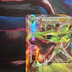 Pokemon Rayquaza EX XY73 Promo Full Art Holo 180 HP XY Set Dragon Basic Card - Image 4