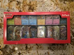 Pokemon TCG Prismatic Evolutions Costco 8 Mini-Tin Bundle w/ Promo Cards NEW - Image 1