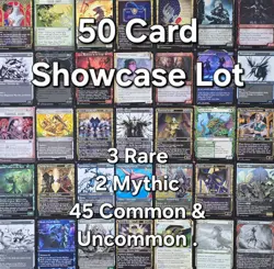 50 Card Showcase Lot Magic the Gathering - 3 Rare 2 Mythic Guaranteed! - Image 1