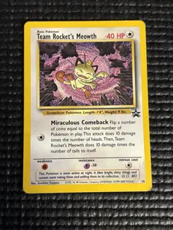 Pokemon Team Rocket's Meowth Wotc Promo 18/53 Regular 40 HP Promo Card 2000 - Image 1
